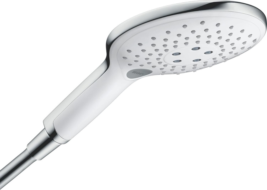 hansgrohe Raindance Select S - cap de duș, duș manual rotund (⌀ 150 mm) cu 3 pulverizări, cu funcție anticalcar, cromat, 28587000