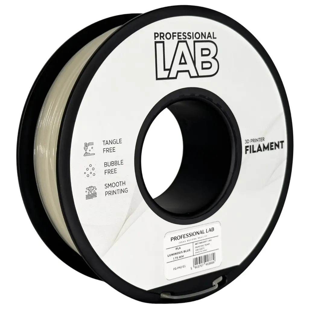 Filament imprimanta 3D PLA Luminous Blue - Prof. Lab 1.75mm 1KG