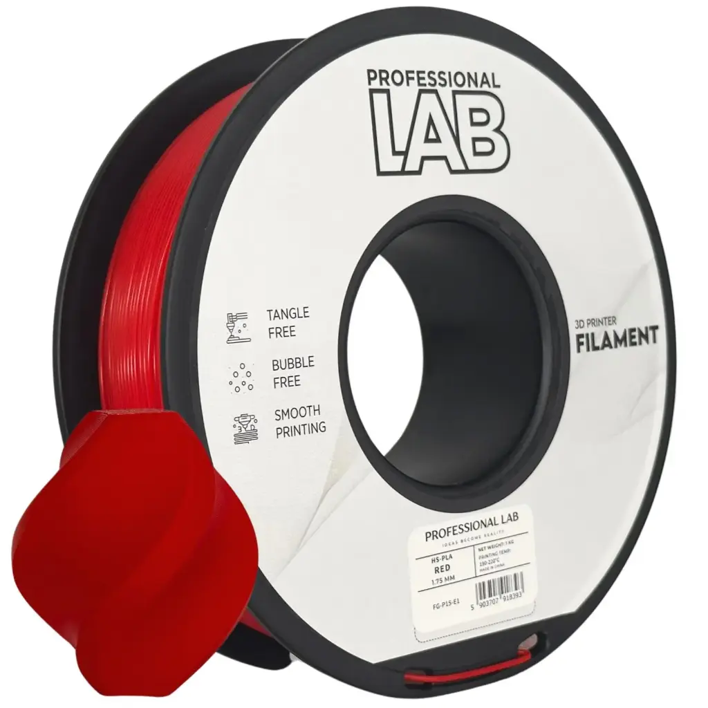 Filament imprimanta 3D HS-PLA Red - Prof. Lab 1.75mm 1KG