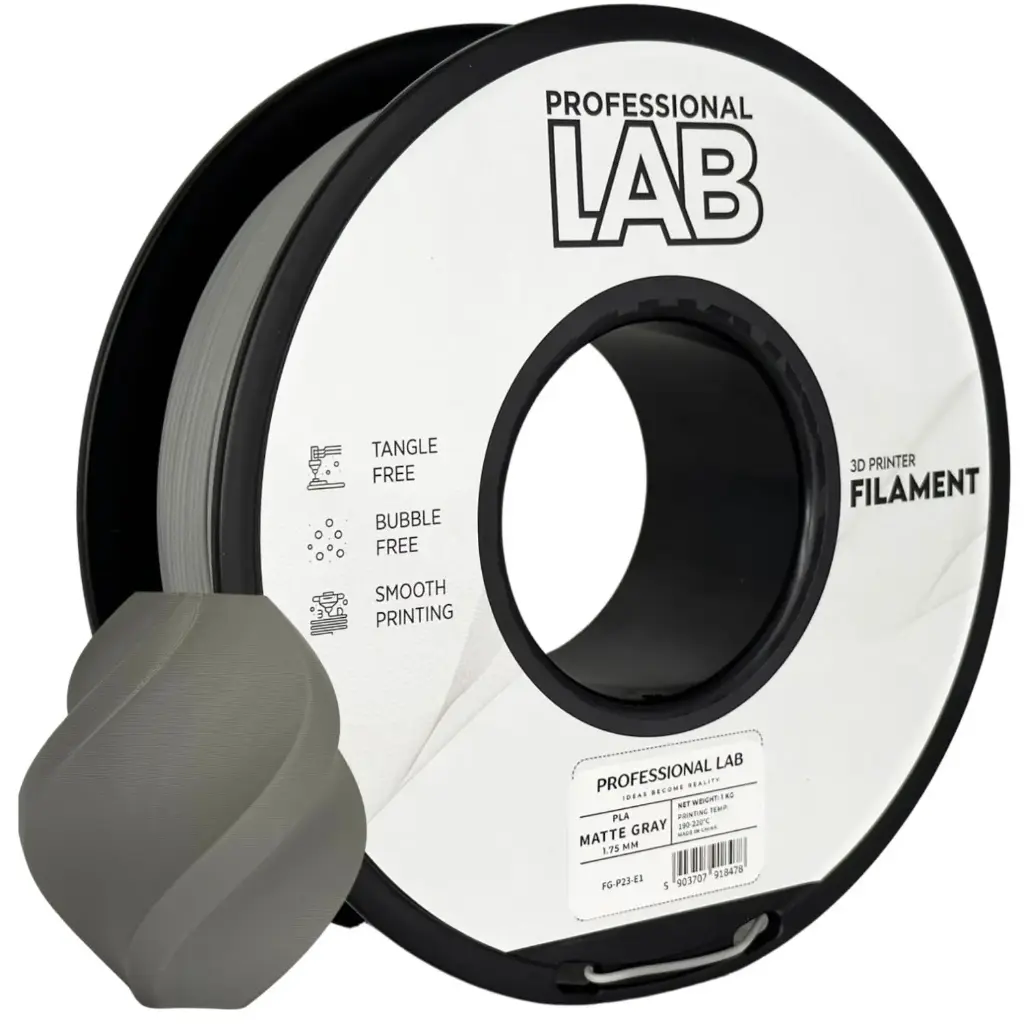 Filament imprimanta 3D PLA Matte Gray - Prof. Lab 1.75mm 1KG