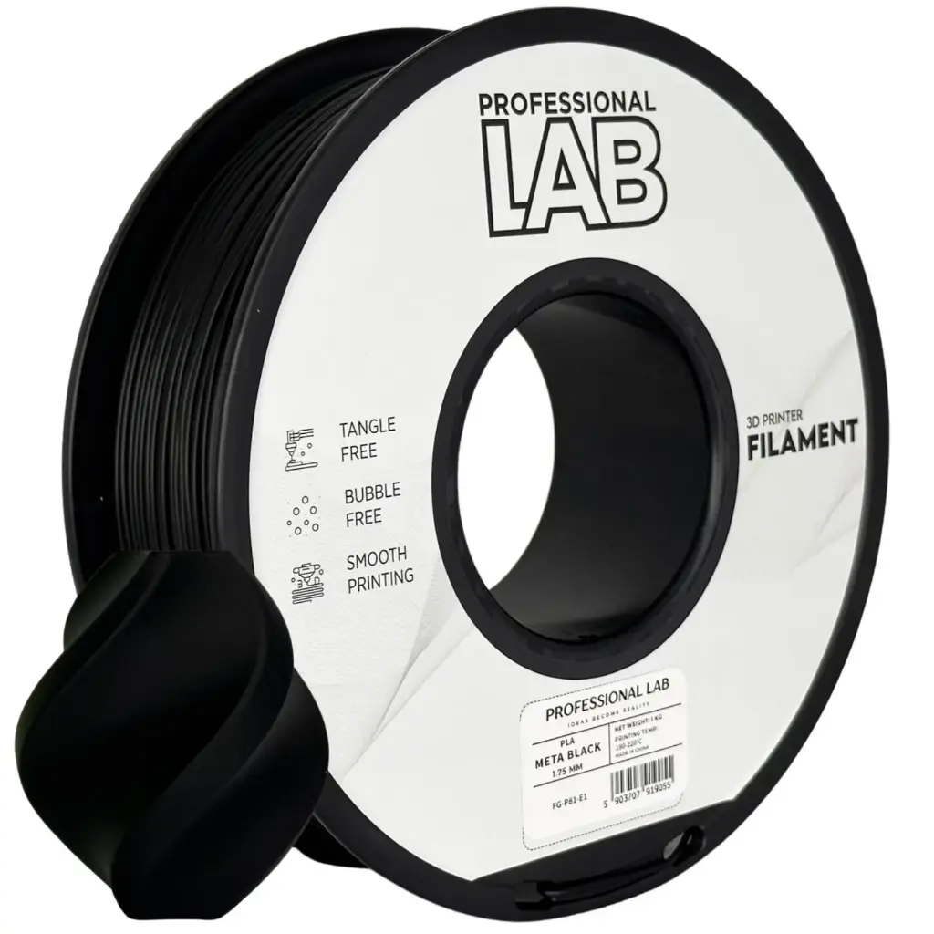 Filament imprimanta 3D PLA Meta Black - Prof. Lab 1.75mm 1KG