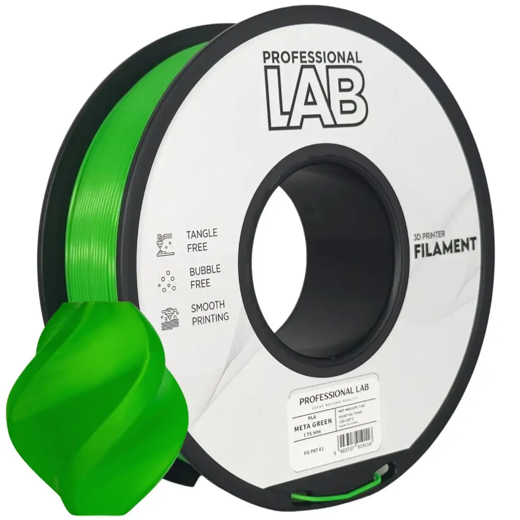 Filament imprimanta 3D PLA Meta Green - Prof. Lab 1.75mm 1KG