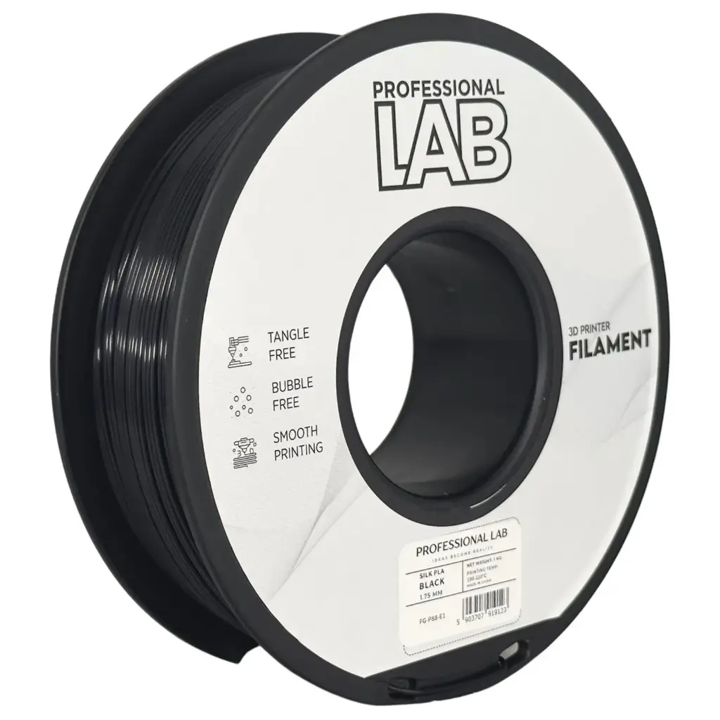 Filament imprimanta 3D Silk PLA Black - Prof. Lab 1.75mm 1KG