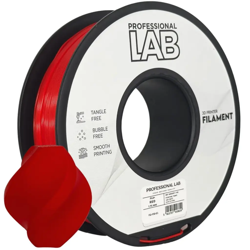 Filament imprimanta 3D PLA+ Red - Prof. Lab 1.75mm 1KG