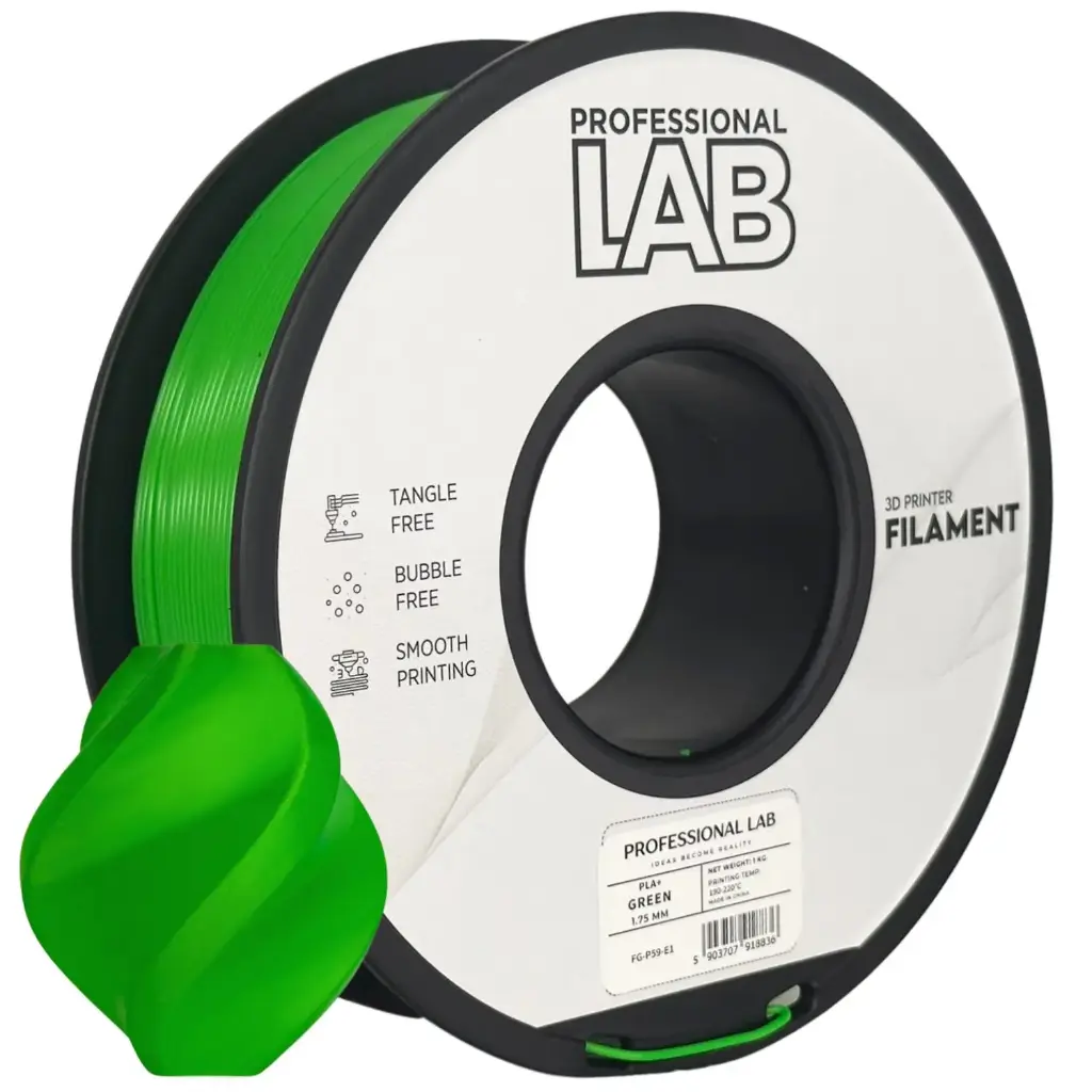 Filament imprimanta 3D PLA+ Green - Prof. Lab 1.75mm 1KG