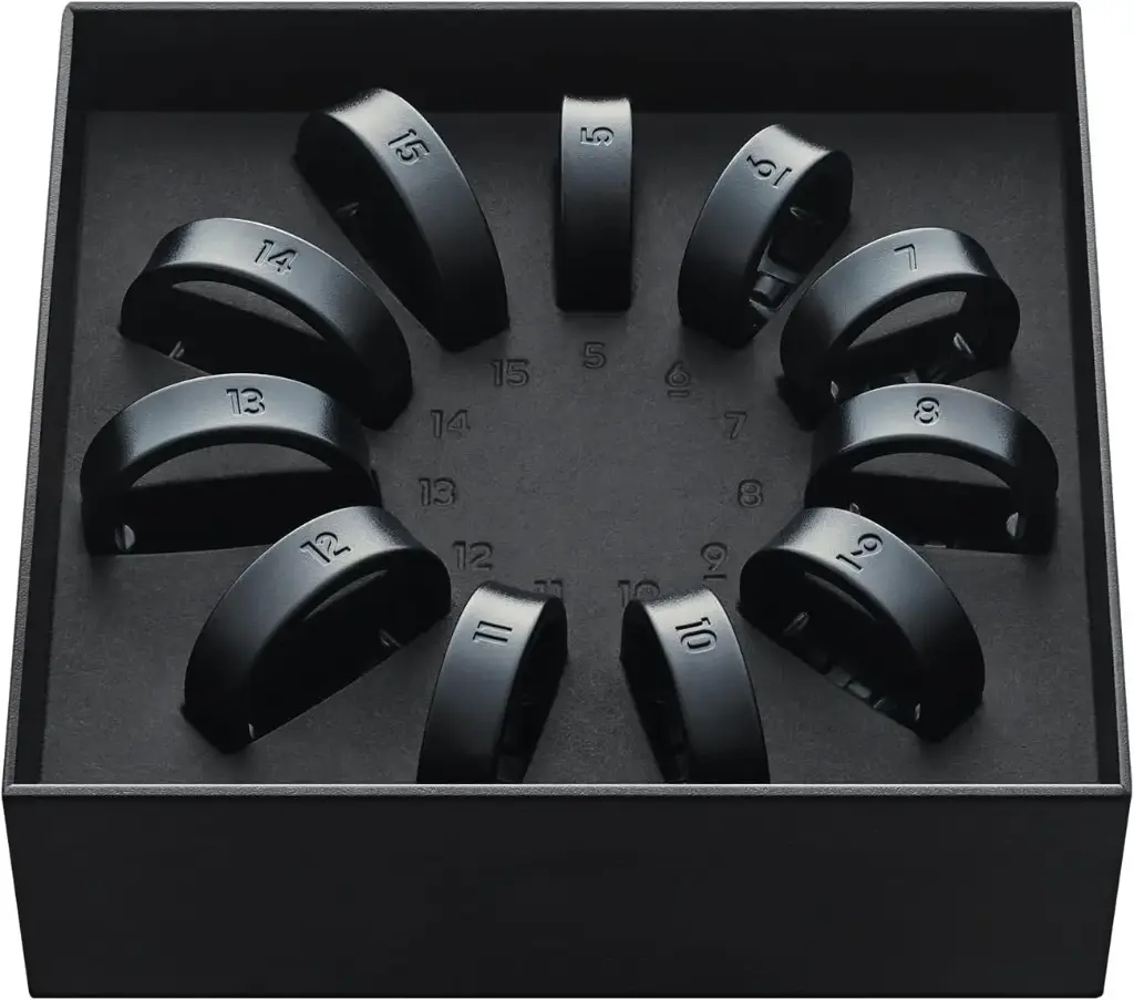 Kit Samsung Galaxy Ring Sizer, Pentru a gasi dimensiunea corecta a inelului, Smart Ring Galaxy Ring vandut separat, Dimensiuni inel 5-15 (SUA), Titanium Black 