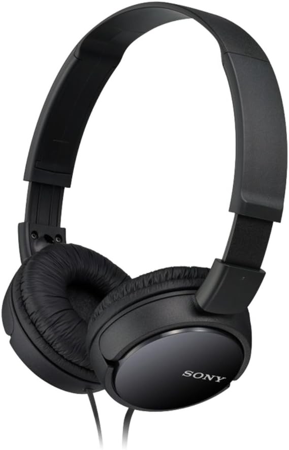 Casti Sony MDR-ZX110 cu spate inchis, negru