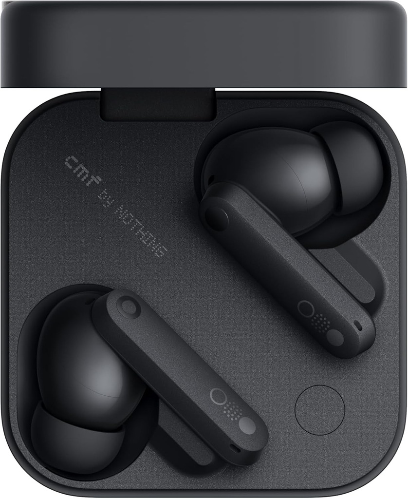CMF by Nothing Buds Pro 2 - Casti wireless cu sunet HiFi, anulare inteligenta a zgomotului activ de 50 dB, 6 microfoane HD si efect audio spatial - gri inchis