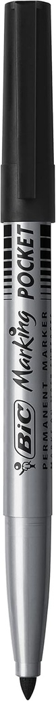 Marker permanent BIC Marking Fine ECOlutions cu varf conic fin - negru, blister de 1 buc. 