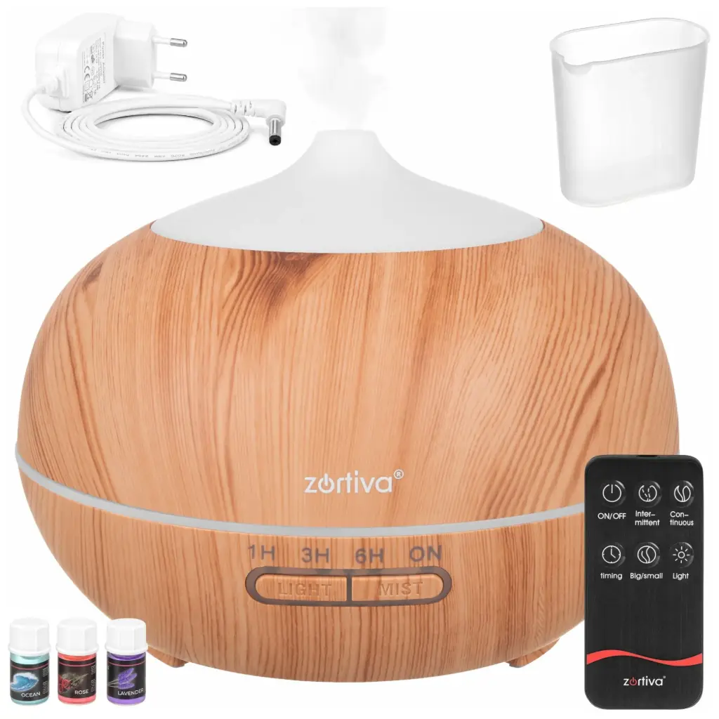 Difuzor aromaterapie cu umidificator 400 ml Zortiva
