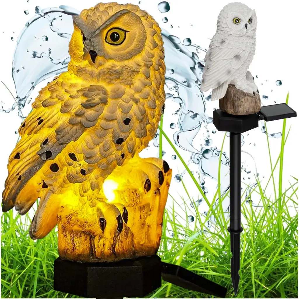 Lampă solară de grădină în formă de bufniță Gardlov