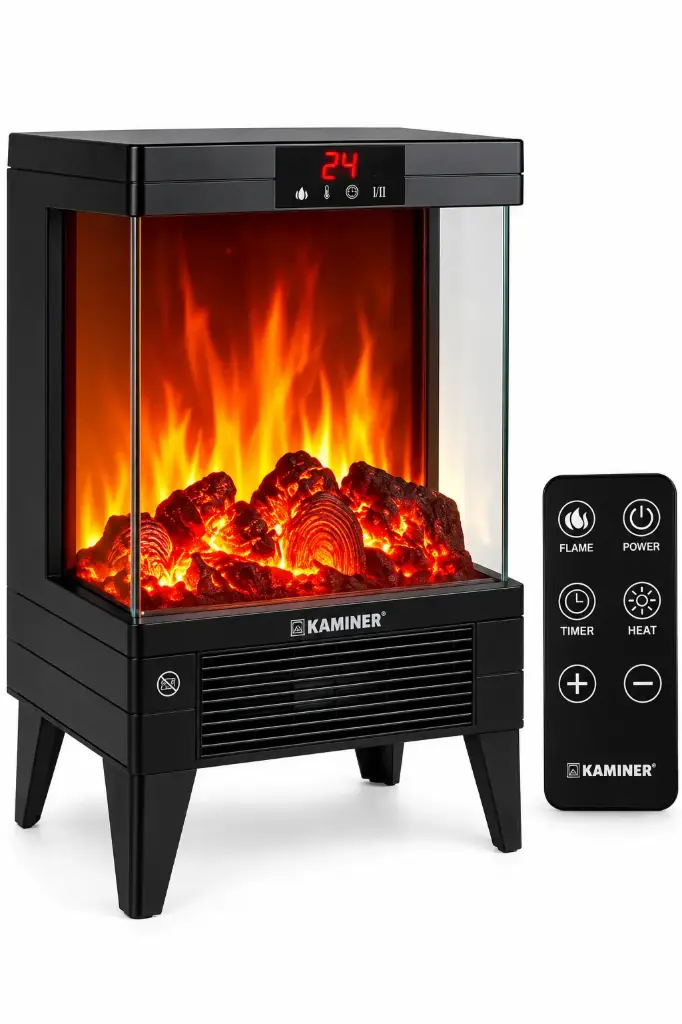 Șemineu electric cu efect de flacără Embego Kaminer