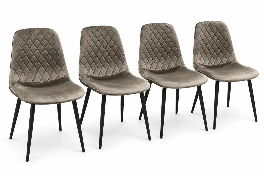 Set 4 scaune dining maro - Florida