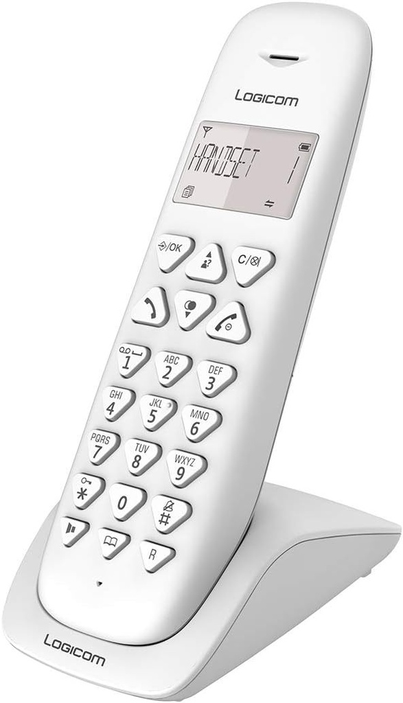 Telefon fara fir LOGICOM fix - telefon fix fara mesagerie vocala - telefoane analogice si DECT - numai Logicom Vega 150 wireless White