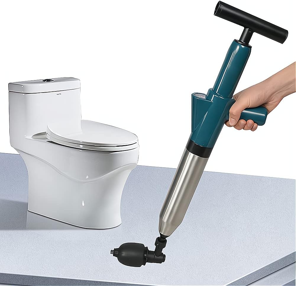 DUEBEL Blaster de scurgere a aerului Puternic manual de dragare pneumatica Echipament de alimentare pentru toaleta Piston pentru chiuveta de baie Dus de baie Bucatarie teava infundata Deblocator de cada