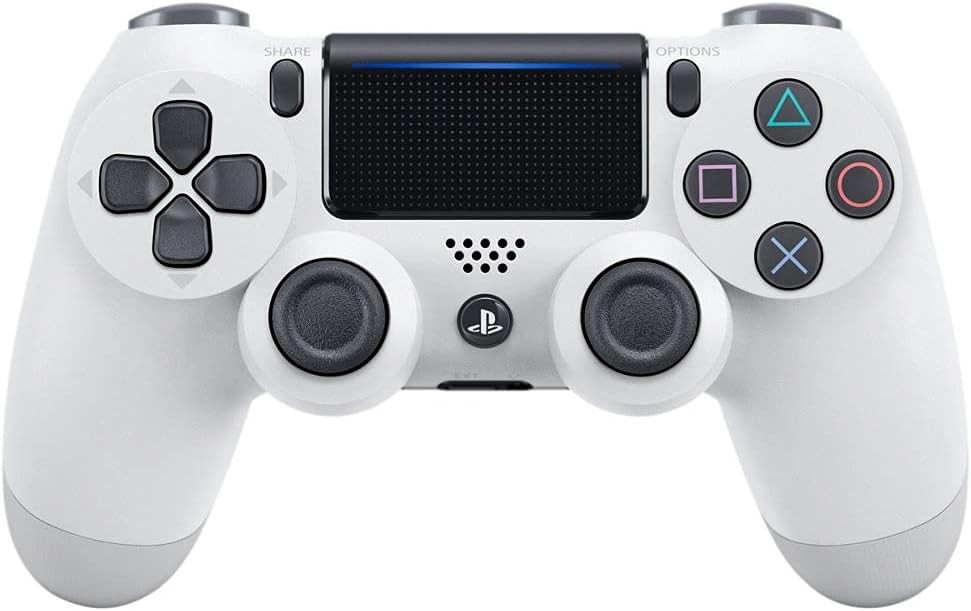 Sony, controler oficial PS4 DUALSHOCK 4, accesoriu PlayStation 4, wireless, baterie reincarcabila, Bluetooth, Culoare: Glacier White