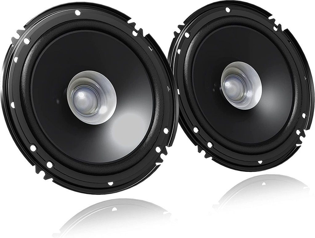 Difuzoare auto JVC CS-J610X Difuzoare cu doua conuri 16,5 cm, Putere de varf de 300 W / 30 W RMS, Presiune sonora: 92 dB/W.m, Woofer cu magnet de ferita (woofer), Surround hibrid, Negru