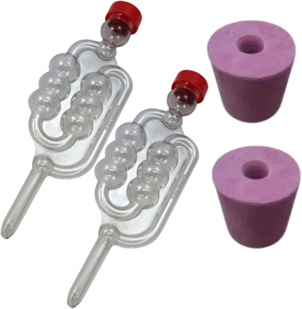 2 x Airlock si dopuri din cauciuc plictisit pentru a se potrivi cu sticla de 1 galon