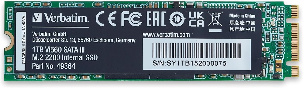 Verbatim Vi560 S3 M.2 SSD Solid State Drive 1 TB