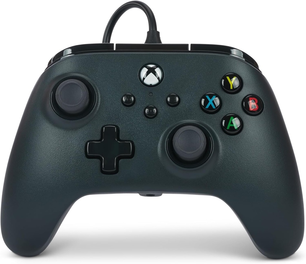 Controler cu fir PowerA pentru Xbox Series X|S - Negru, Controler pentru jocuri video cu fir, compatibil cu Xbox One