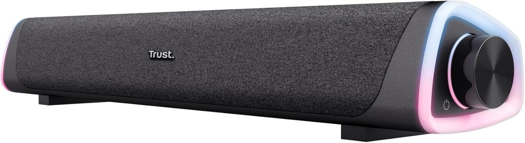 Trust Liro 12W PC Soundbar, difuzor stereo cu iluminare LED RGB, bara ...
