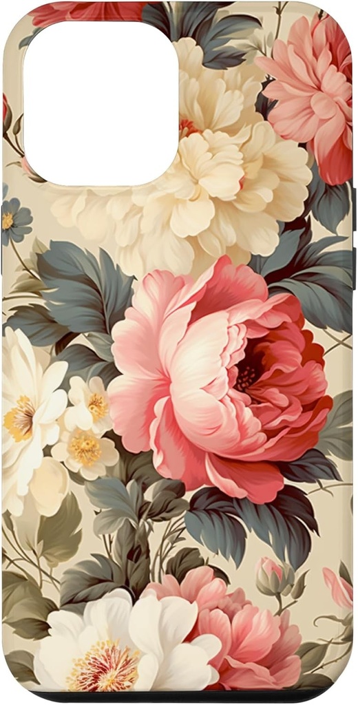 Husa pentru iPhone 14 Plus Motiv Floral Vintage Rose & Bujor Floare