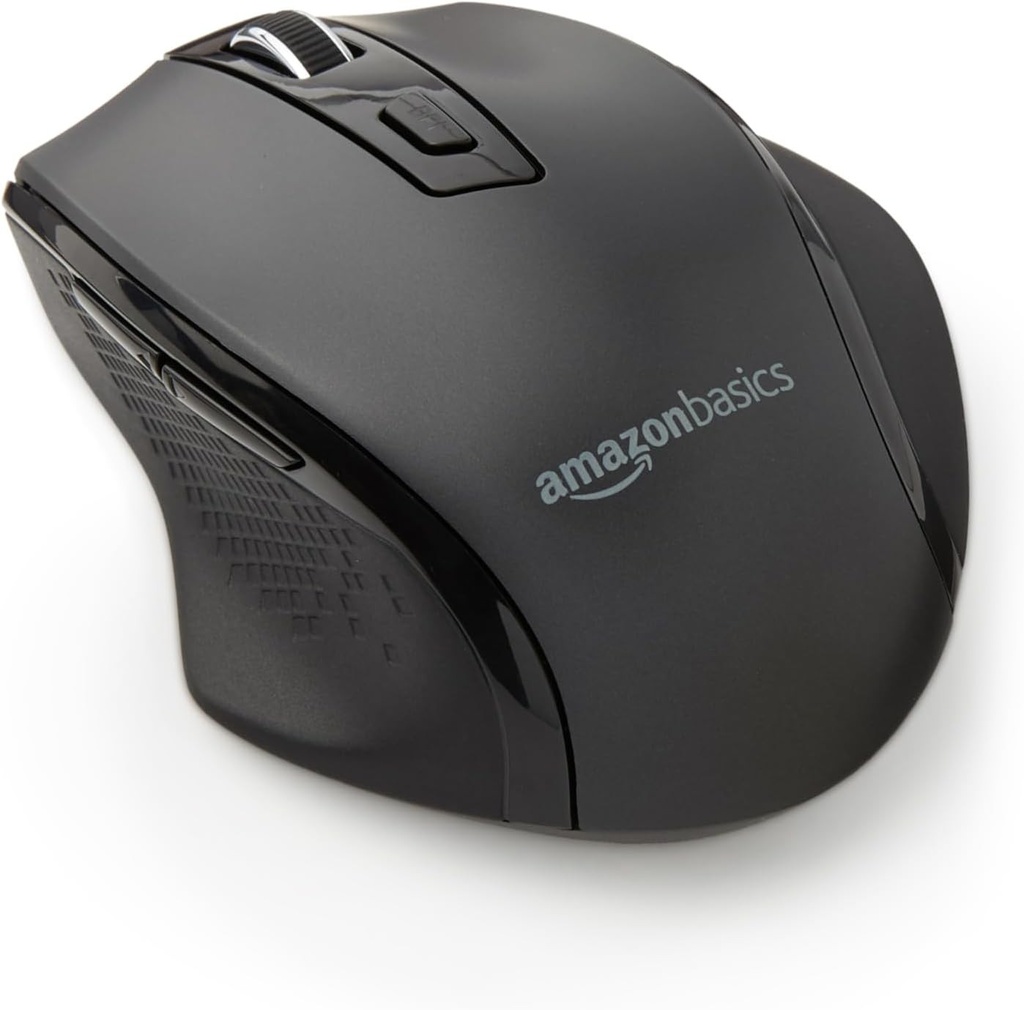 Mouse USB wireless ergonomic Amazon Basics - reglabil DPI - negru