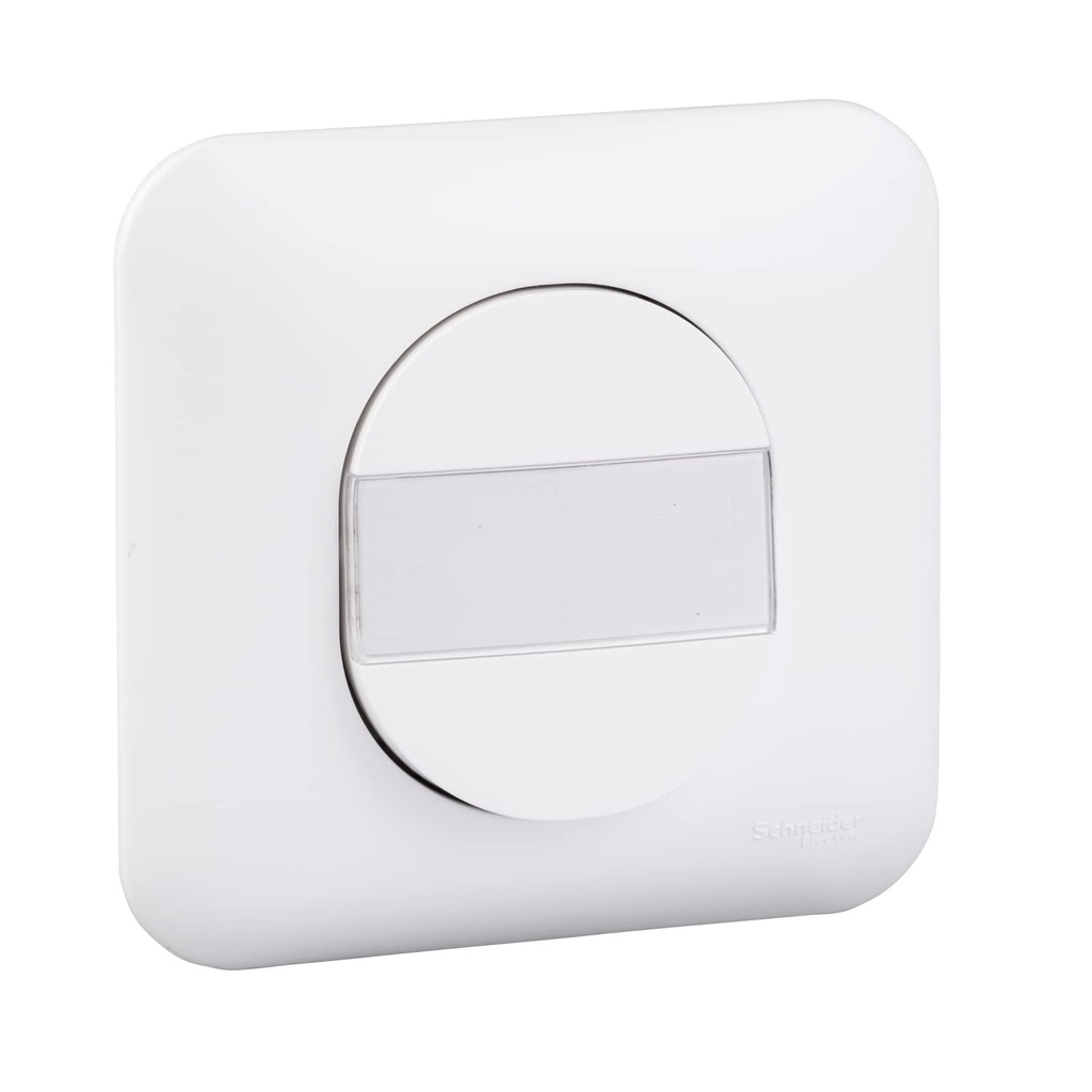Schneider Electric - Ovalis - Comutator cu apasare pentru inchidere - cu suport pentru etichete cu placa alba - S260266