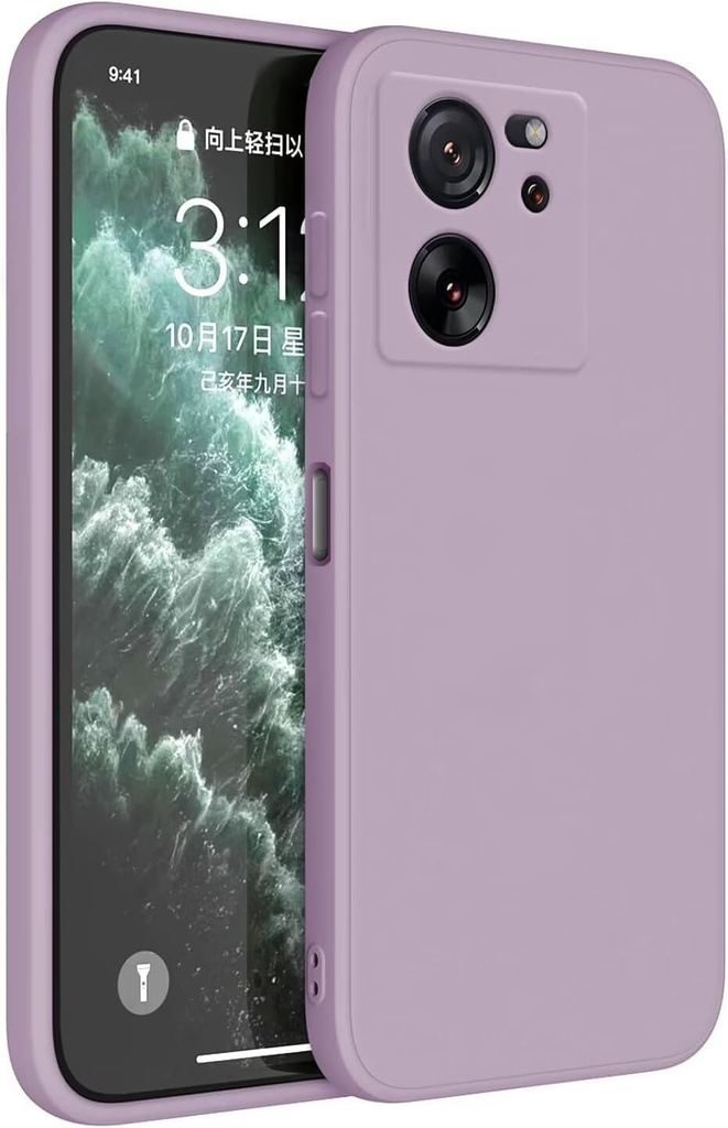 Husa Topme pentru Xiaomi MI 13T / Xiaomi MI 13T Pro (6,67 inchi) Husa, Protector de piele din silicon TPU - iarba violet