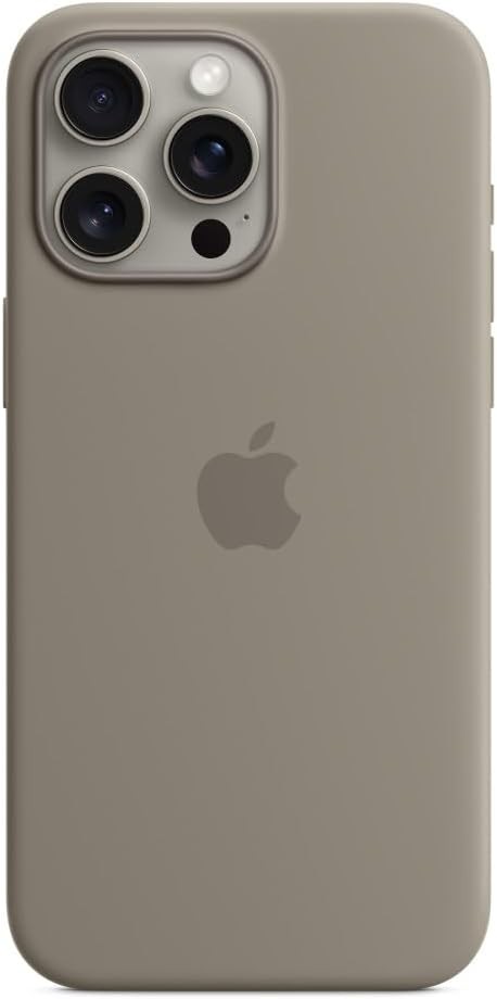 Husa din silicon Apple iPhone 15 Pro Max cu MagSafe - Tonbraun -