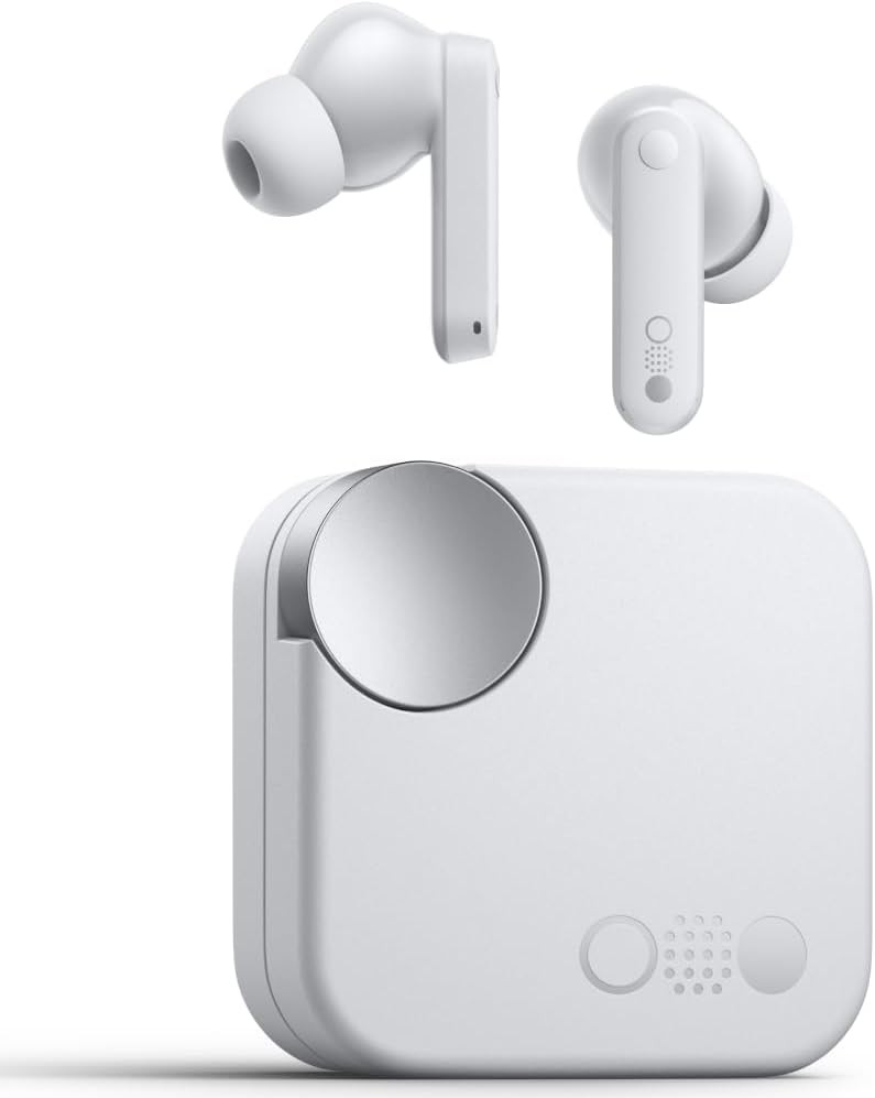 CMF by Nothing Buds - Casti fara fir cu 42 DB ANC, mod transparenta, tehnologie Ultra Bass 2.0, audio HD de la Dirac, rezistenta la apa IP54 si conexiune cu doua dispozitive - gri deschis