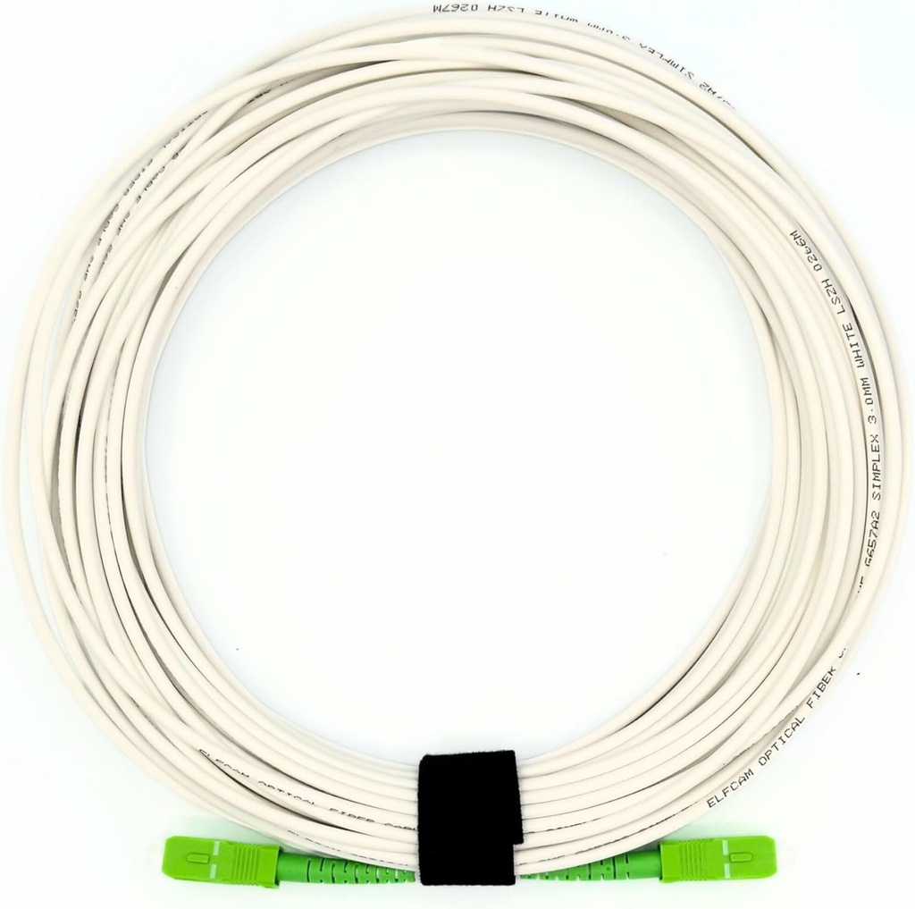 Octofibre - Cablu Fibra Optica Orange SFR Bouygues - 20m - Armat cu ecranare Kevlar - Prelungire/Jartiera - SC APC - Pentru Televiziu