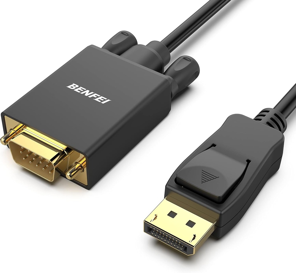 Cablu BENFEI DisplayPort la DVI 0.9M, unidirectional DP DisplayPort computer la monitor VGA 1080P Cablu placat cu aur masculin la masculin, compatibil cu Lenovo Dell HP ASUS si alte marci