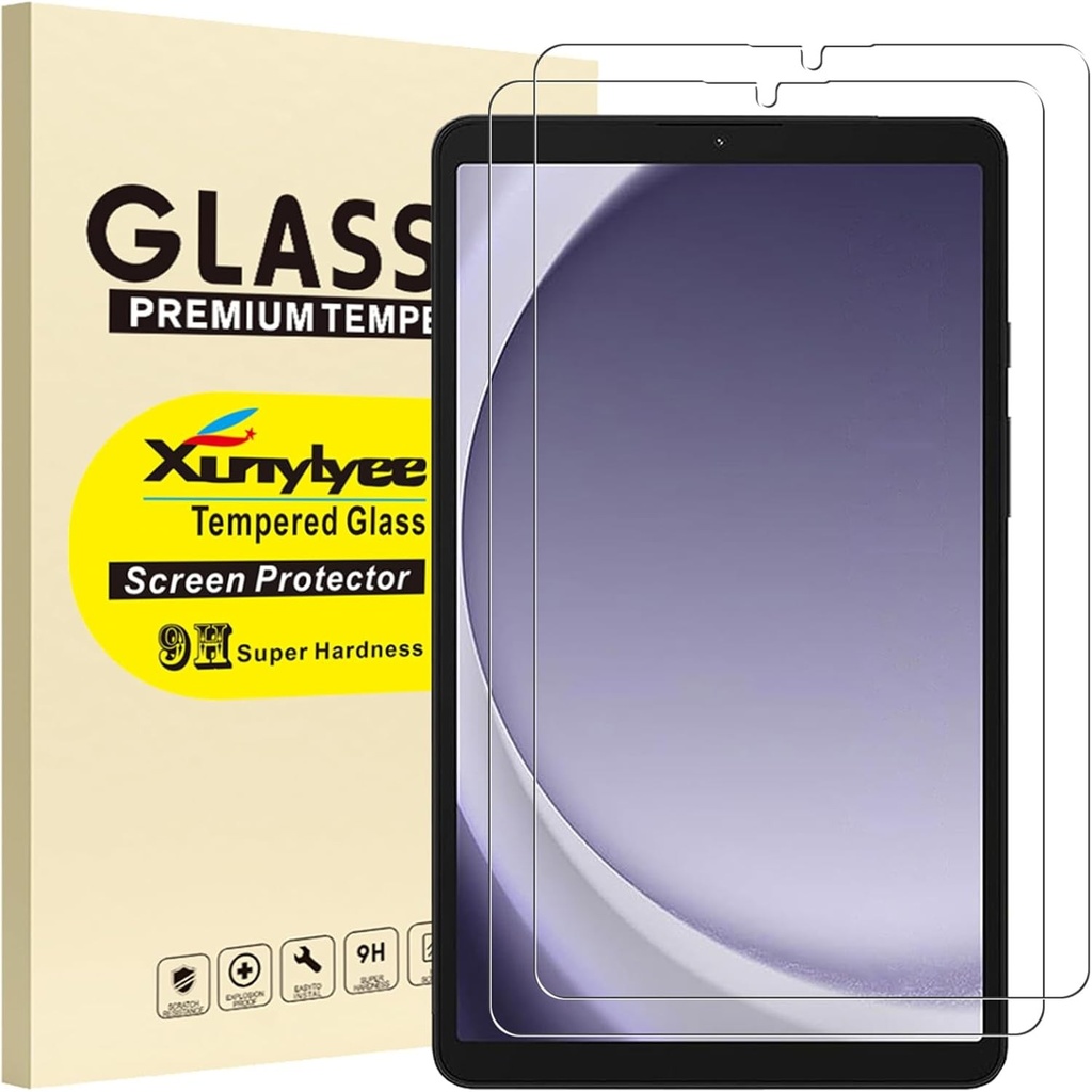 Sticla securizata din 2 piese XunyLyee pentru Samsung Galaxy Tab A9 (8,7 inchi) SM-X110/SM-X115 Sticla de protectie pentru ecran