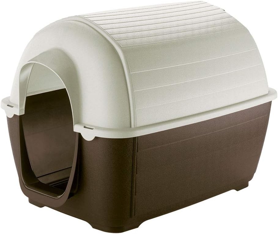 Canisa de exterior Ferplast KENNY 05, rezistenta la socuri si UV, sistem de scurgere a lichidelor, grila de ventilatie, detasabila pentru curatare, 70 x 100,6 x h 70,5 cm