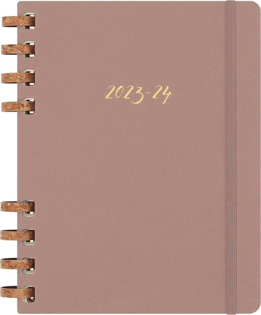 Planificator lunar Moleskine Academic 2023-2024, Planificator saptamanal si lunar pe 12 luni, Planificator universitar cu coperta rigida, Dimensiune XL 20 x 25 cm, Migdale zdrobite