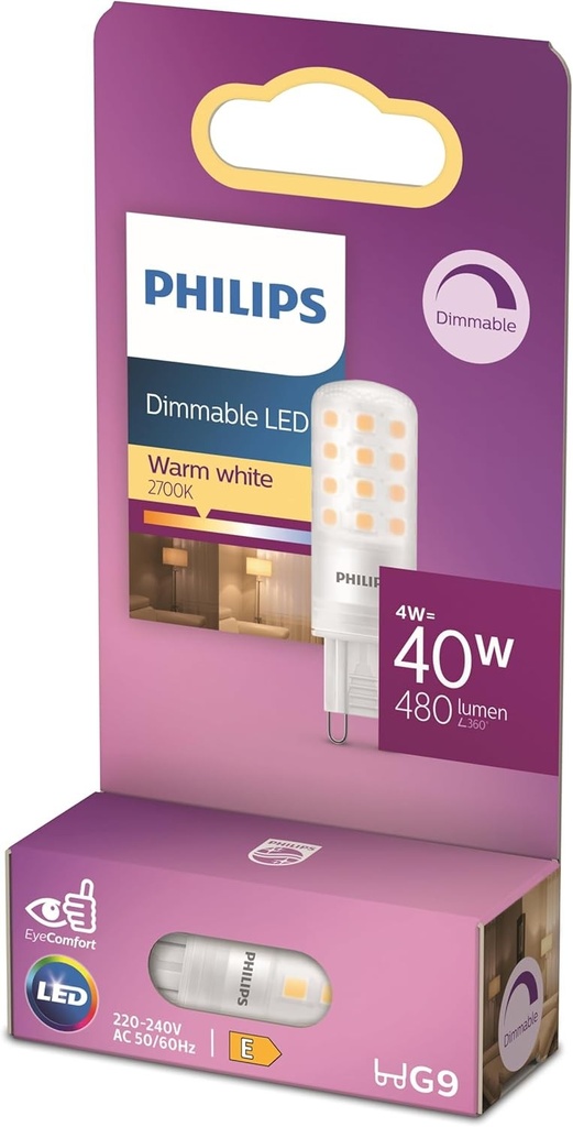 Philips LED 40W G9 WW 230V Dim SRT6