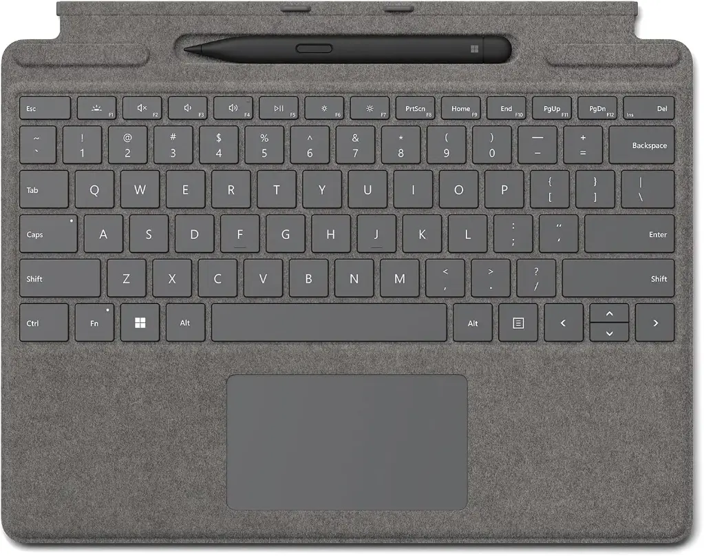 Husa Microsoft Surface Pro 8/X Alcantara - Platinum