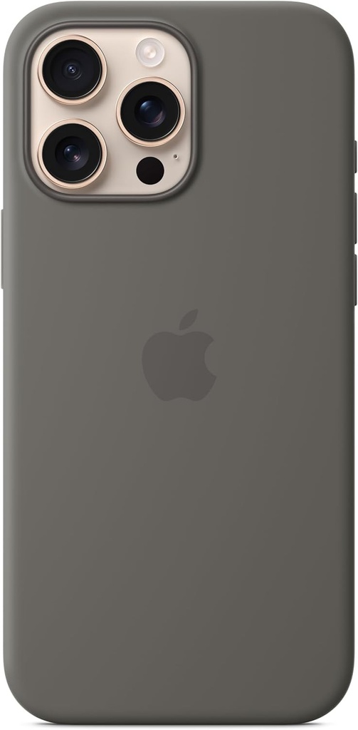 Husa din silicon Apple iPhone 16 Pro Max cu MagSafe - Gri piatra