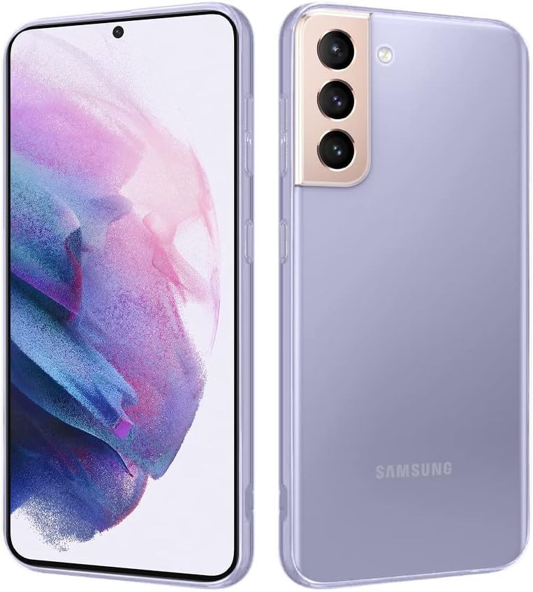 Carcasa transparenta HSP compatibila cu Samsung Galaxy S21 5G | Carcasa premium din silicon TPU | Rezistenta la zgarieturi, socuri, transparenta | Potrivita pentru incarcare wireless | Carcasa de telefon cu micropuncte | Carcasa de protectie transparenta