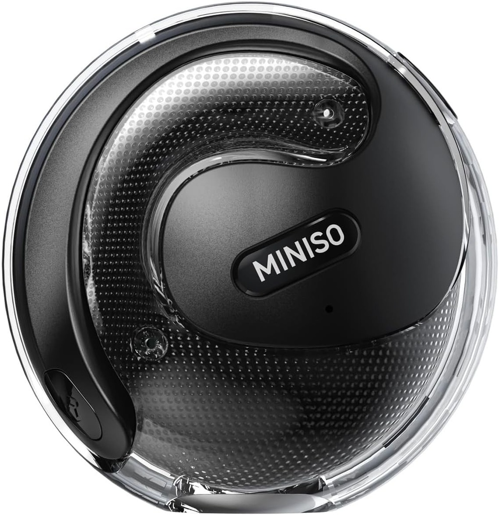 Traducator cu casti MINISO X15PRO AI, traducator de limbi AI 3 in 1, traducere online pentru 134 de limbi prin aplicatie, casti de traducere cu urechi deschise pentru invatare, calatorii, afaceri