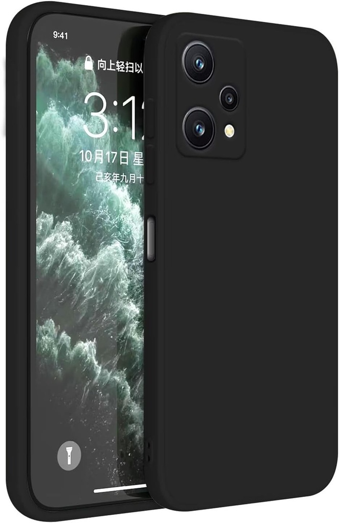Carcasa Topme pentru Realme 9 5G / Realme 9 Pro (6,59" inci), carcasa protectoare din silicon TPU - Negru