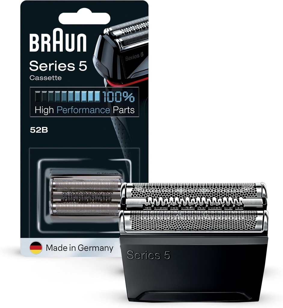 Cap de ras de schimb Braun 52B negru, original, compatibil cu aparatele de ras din seria 5