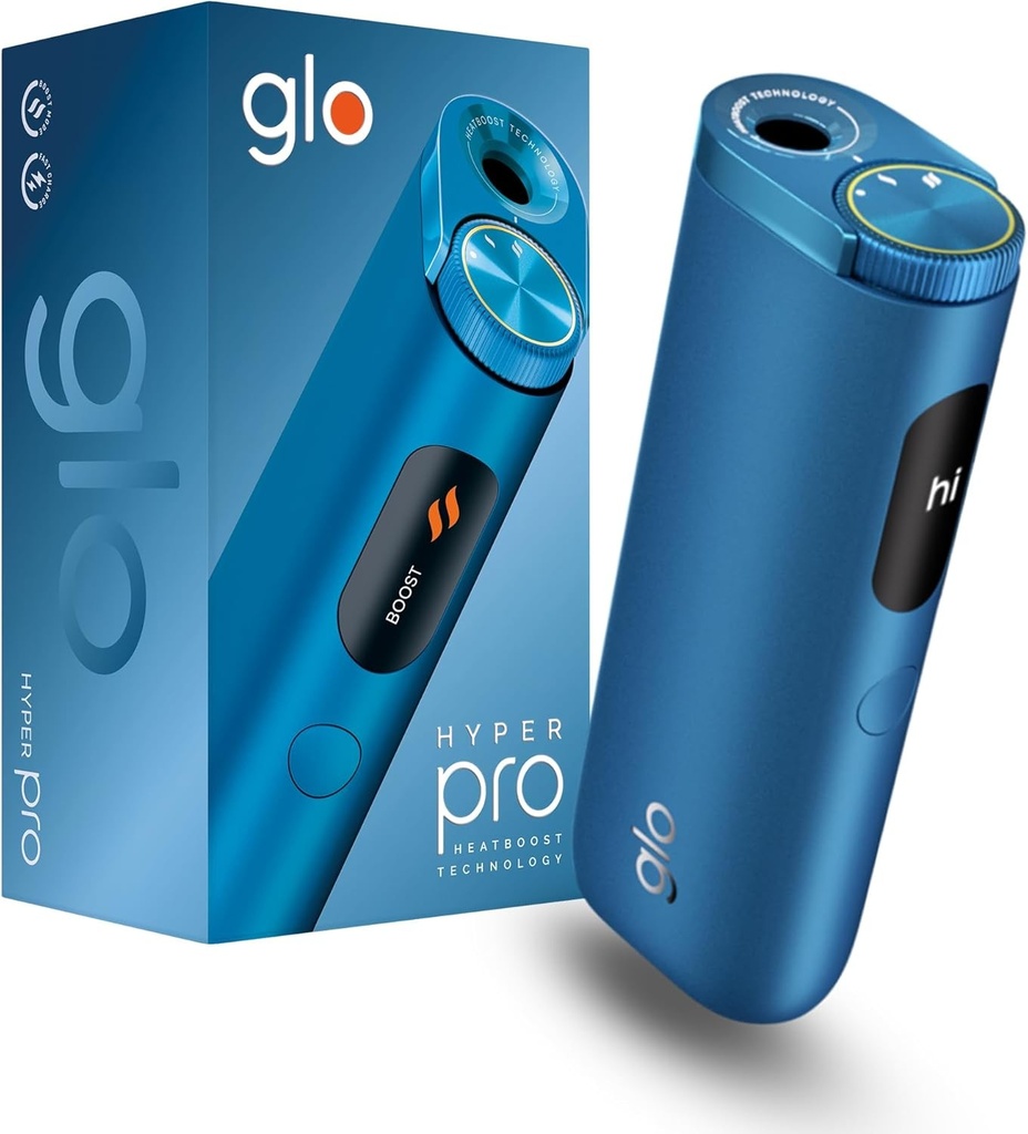 Glo Hyper Pro, Alternativa la tigari, Si mai multa aroma, intensitate superioara, 2025, Culoare Albastra