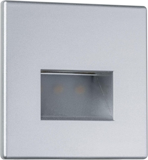 Aplica LED incastrata Paulmann 99495 Edge Quadro patrata 80x5mm 1.2W 50lm 230V 2700K, spot de tavan cromat mat, incl. bec