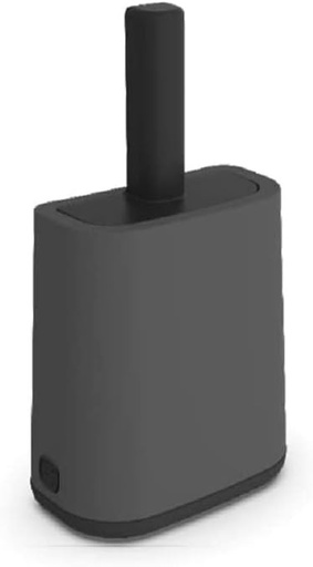 Lopata Rotho MyPet Biala cu suport si geanta XL, plastic (PP reciclat), antracit/negru, (16,2 x 9,1 x 29,0 cm)