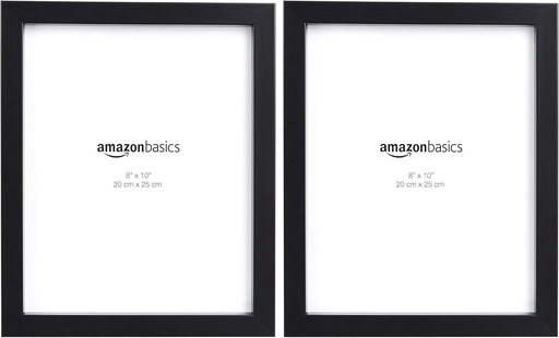 Rama foto dreptunghiulara Amazon Basics - 20 x 25 cm, Negru, 2 bucati, 20 x 25 cm