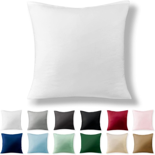 Fata de perna Alreya Renforcé 50 x 75 cm - 100% bumbac cu fermoar YKK, Fata de perna super moale 50x75, Husa de perna, Antracit, Doar fata de perna