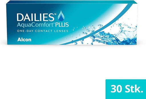 Lentile de contact zilnice Dailies AquaComfort Plus, 30 de lentile, BC 8,7 mm, DIA 14,0 mm, +4,75 dioptii