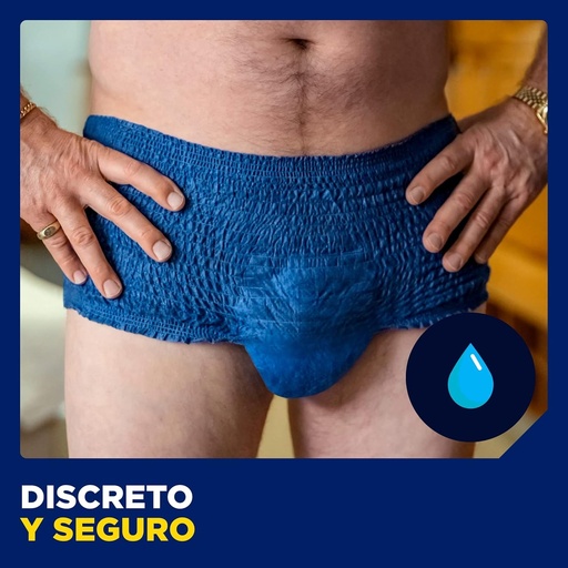 TENA MEN, Boxeri absorbanti pentru scurgeri urinare, elastici, de unica folosinta, pentru barbati, marimea L, 8 bucati
